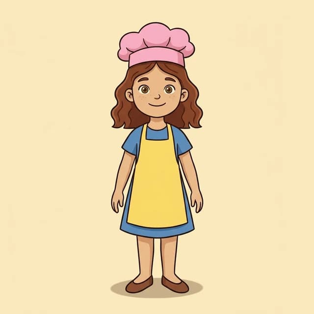 Mia — baker, age seven