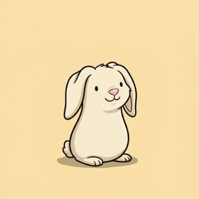 Muffin — cream bunny, very small