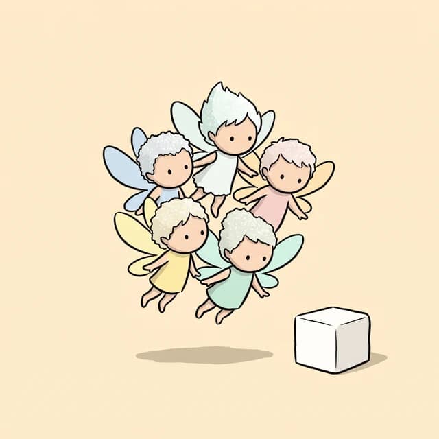 The Sugar Fairies — a whole flock of small fairies